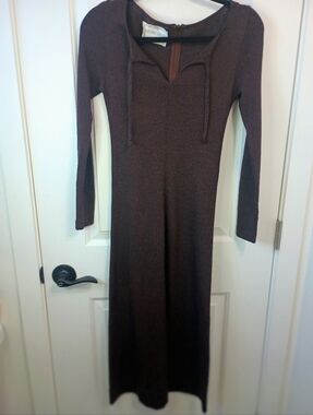 Eysen Brown Knit Sweater